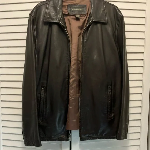Banana Republic Leather Jacket - Picture 2 of 3